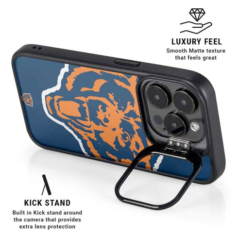 NFL Chicago Bears Retro Logo iPhone 15 Pro Kickstand Case